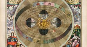 Во вселенной Коперника неподвижное Солнце окружено несколькими сферами, по которым вращаются планеты (вместе с нашей Землей). Самая дальняя сфера – это сфера неподвижных звезд