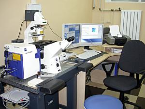 В ЦКП микроскопии установлен сканирующий лазерный микроскоп, причем, в такой полной комплектации, он, пожалуй, единственный в России