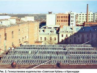 Об использовании солнечной энергии в послевоенном СССР